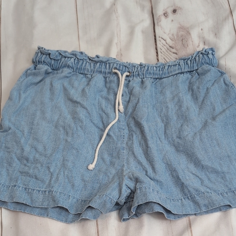 RVCA Light Blue Drawstring Women’s Shorts